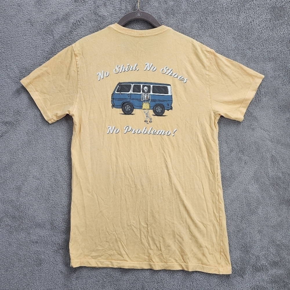 Katin Van Tee Shirt Custom Surf ‘No Shirt, No Shoes, And No Problemo’ Small Med